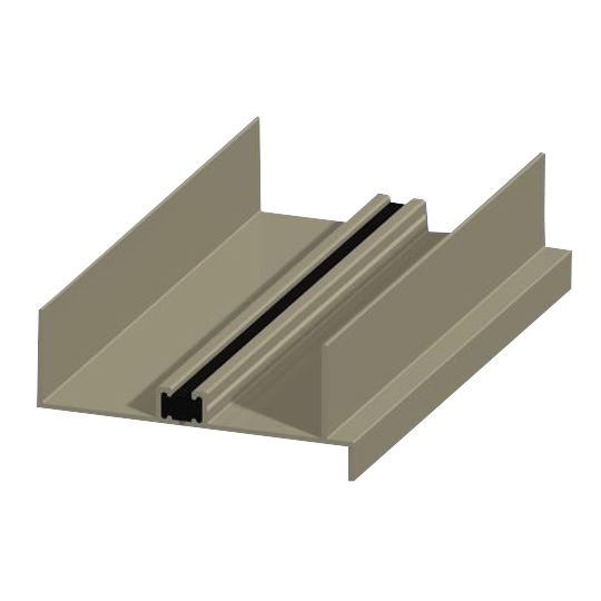 Elite Aluminum 3" x 24' Thermally Broken Rc with Flange — ELI3TBRCWF24AL