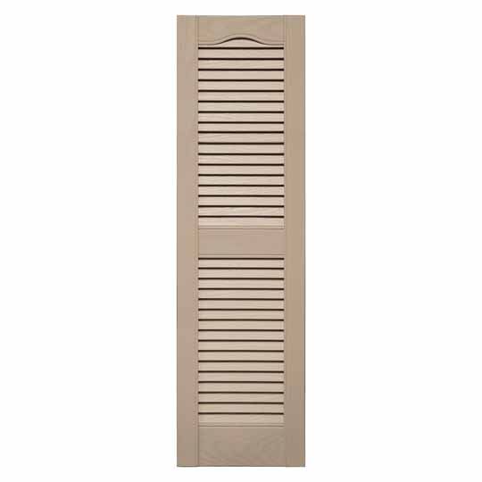Mid-America Standard Cathedral Top Open Louver Shutter — DISCMABLSWK80