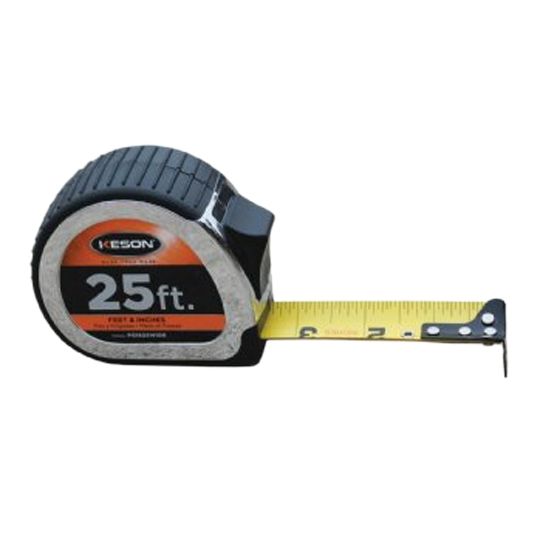 C&R Manufacturing 25' Keson Tape Measure with Non-Slip Grip