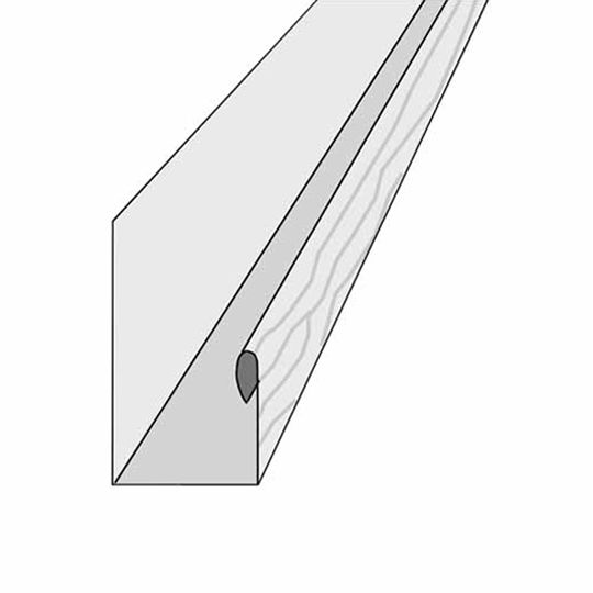 Alside 3/4" x 12'6" Striated PVC Coated Steel J-Channel — ASI107321F7