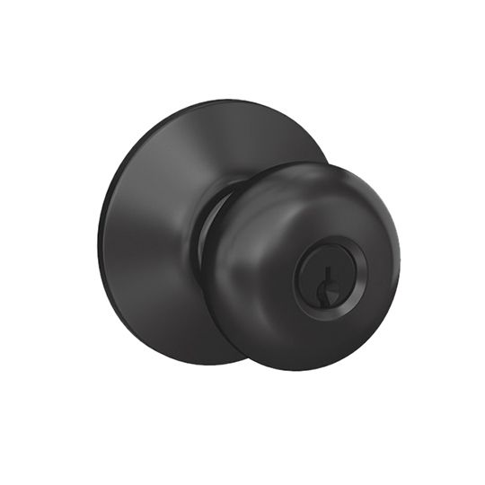 Schlage F51 Plymouth Entry Knob with Keyed Lock — SCH700F51PLY716