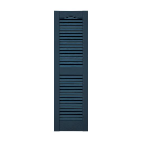 TRI-BUILT Standard Cathedral Top Open Louver Shutters (Pair) — TRI011248036