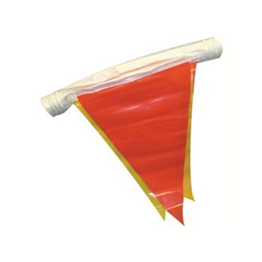 C&R Manufacturing 12" x 18" Pennant Flags 105' Strand — CRMCPF
