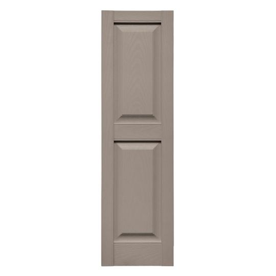 TRI-BUILT Standard Cottage Style Raised Panel Shutters (Pair) — TRI026714030