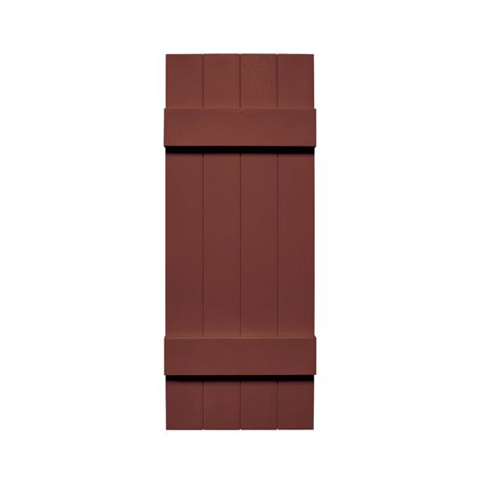 Mid-America Board-N-Batten Standard Four-Board Joined Shutter — MABBNB4BR24