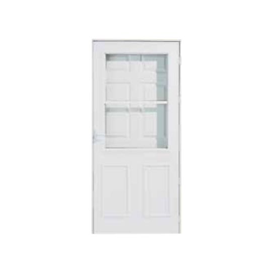 Pella 32" x 81" 3030 Highview Self-Storing Storm Door