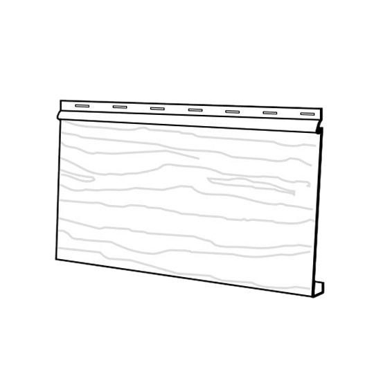 Gentek 8" Cedarwood Steel Siding — GTKSCW8WGMT