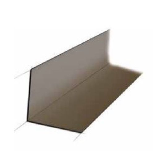 Quality Edge 26 Gauge x 4" x 5" x 10' Steel 90° Porch Flashing