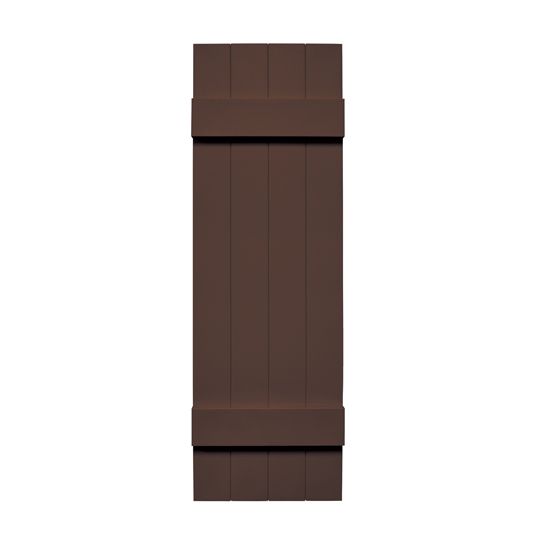 TRI-BUILT Standard Board-N-Batten 4-Board Joined Shutters (Pair) — TRI031471009