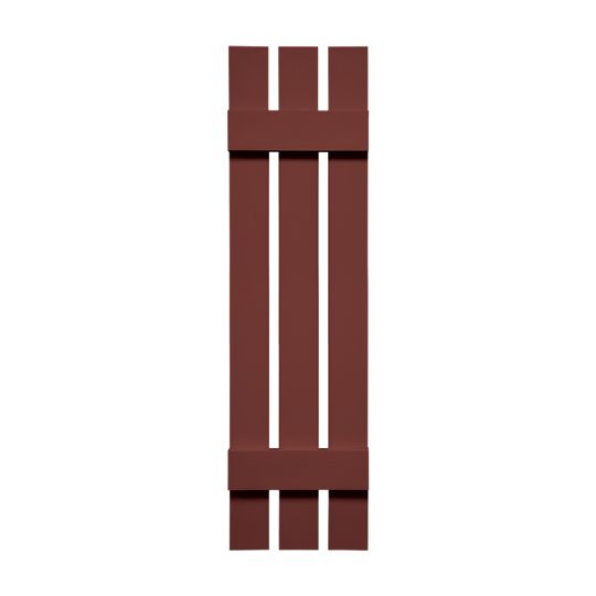 TRI-BUILT Standard Board-N-Batten 3-Board Spaced Shutters (Pair) — TRI031259027