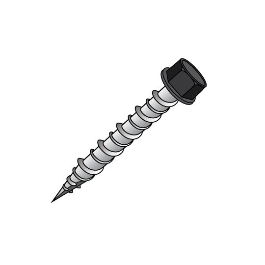 Unified Steel #10 x 1" Trim Screws - Bag of 250 — BORTS1BL