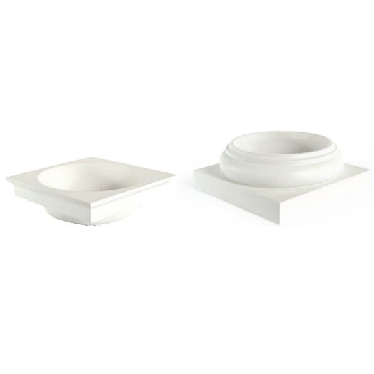 AFCO Industries 8" Split Round Poly Tuscan Column with Capital & Base