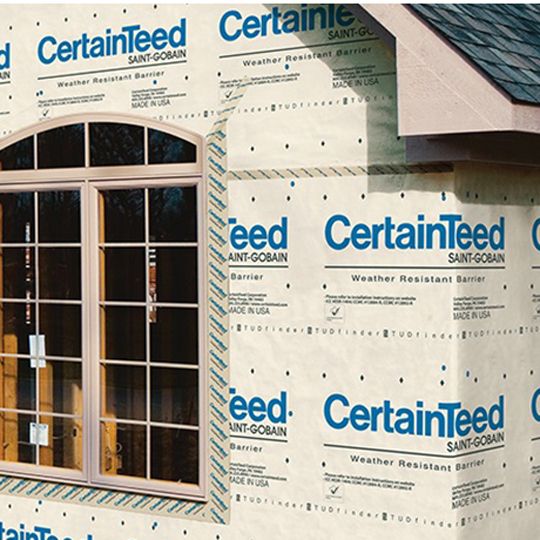 CertainTeed Siding 9' x 100' CertaWrap Premium Housewrap Roll - Northeast Construction Inc. - Weather Resistant Barrier