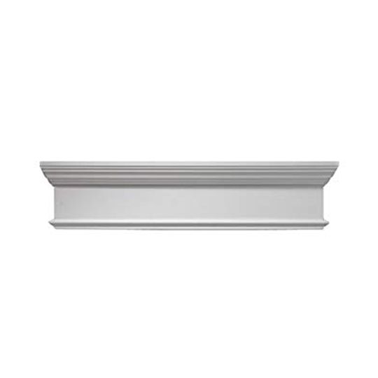 Fypon Molded Millwork 9" x 48" Window Crosshead with Trim Strip