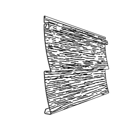 Mastic Carvedwood44 Double 4" Vinyl Siding with SolarDefense Reflective Technology - Woodgrain Finish — ACOCW240814
