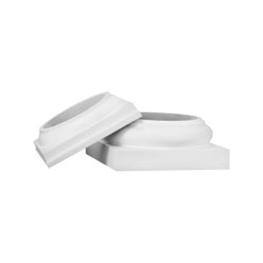 HB&G Building Products 8" Round Tuscan Cap & Base Set for PermaCast Columns