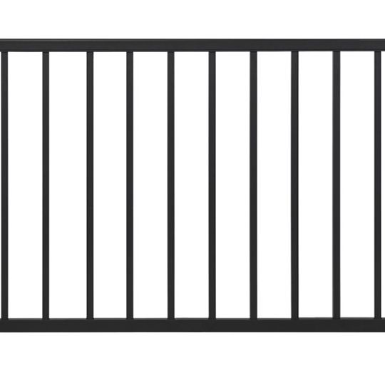 Trex Select Horizontal Rail Kit with Square Aluminum Balusters (no hardware) — TRXSHRKA836BK
