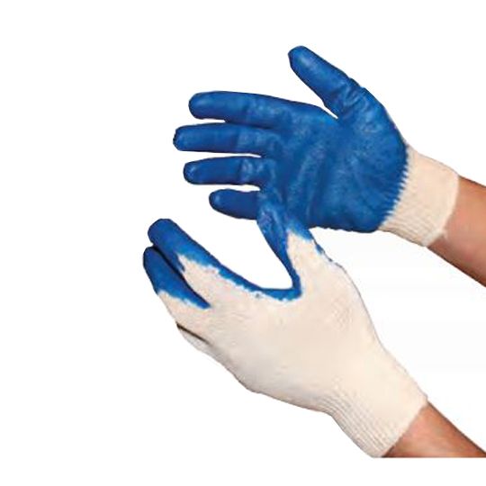 ADO Products Coated Palm Latex Gloves - Size Large