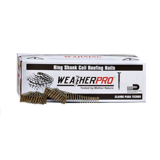 Wholesale Building Products 3" x .120 10d Ring Shank Coil Nail - Carton of 4,000