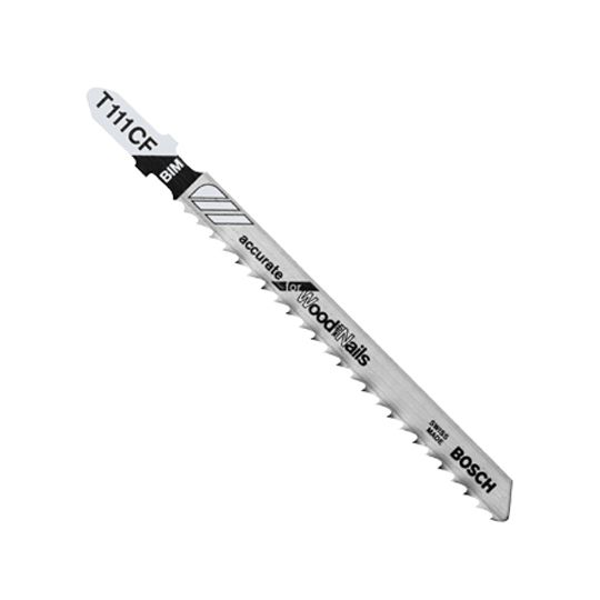Bosch 4" 8 Tpi T-Shank Jig Saw Blades - Pack of 5
