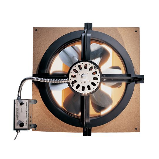 Air Vent Gable-Mount Power Attic Ventilator with Humidistat/Thermostat - 1320 Cfm