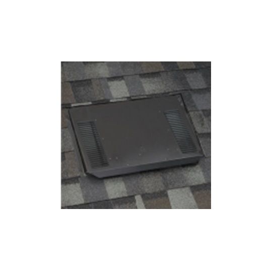 Owens Corning VentSure Galvanized Low Profile Slant Back Roof Vent with Exterior Louver - Standard Flange — Ventilation and Drainage — OCFVSBLPB