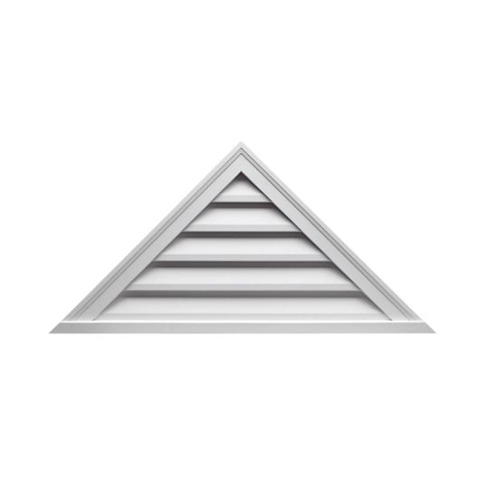 Fypon Molded Millwork 48" x 18" Functional Triangle Louver