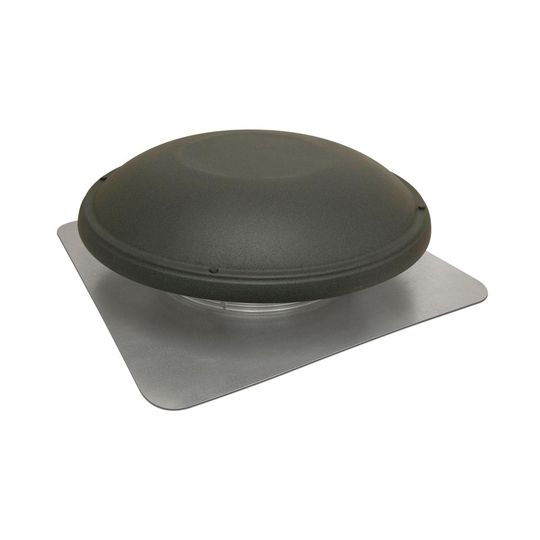 GAF MasterFlow Roof-Mounted Power Attic Vent with Humidistat/Thermostat - 1,500 Cfm — Ventilation and Drainage — GAFERV6HTWW