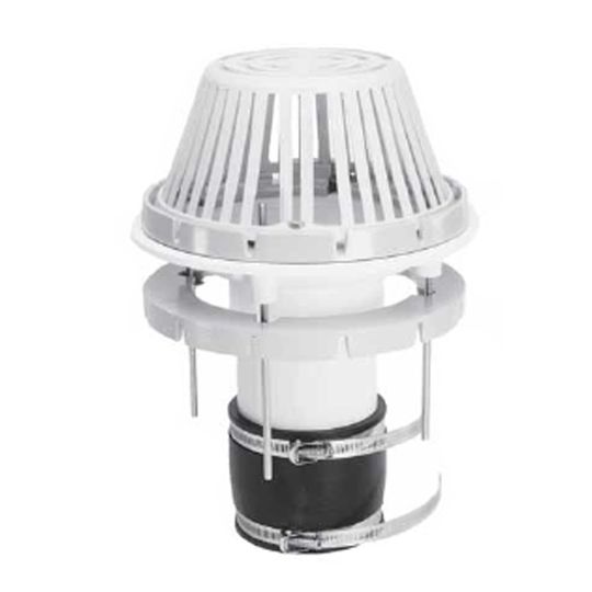 Portals Plus 6" Abs Roof Drain Plus Pack with Plastic Dome