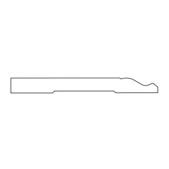Brockway Smith 9/16" x 5-1/4" x 16' B400 Speed Base Pine Fjp Moulding