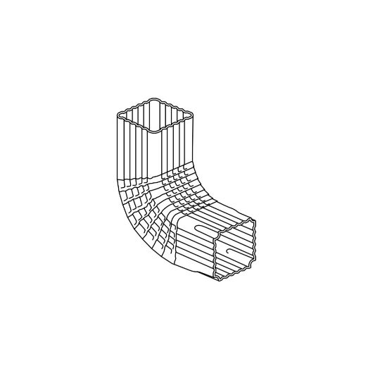 Klauer Manufacturing Company 3" x 3" Classic Steel Elbow — KLA3X3SCEBSTOB