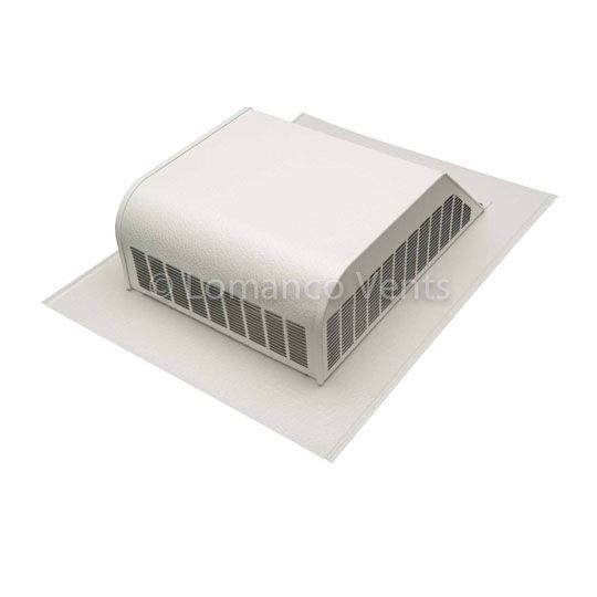 Lomanco Model 750 Slant Back Static Roof Louver — Ventilation and Drainage — LOM750WH