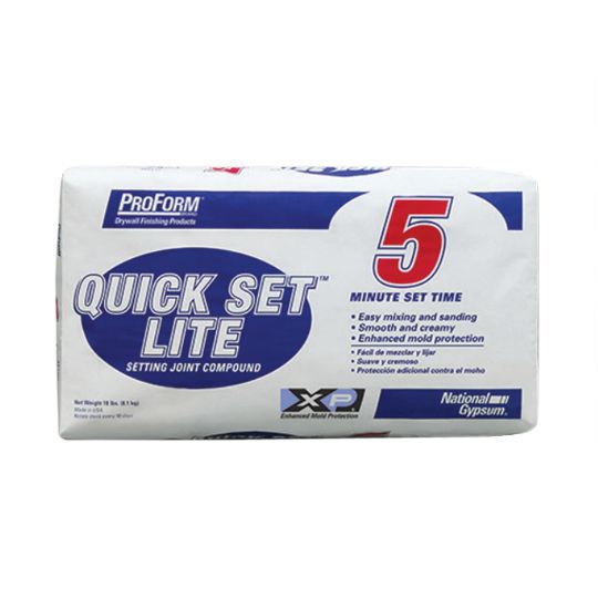 National Gypsum ProForm Quick Set Lite 5 Setting Compound - 18 Lb. Bag