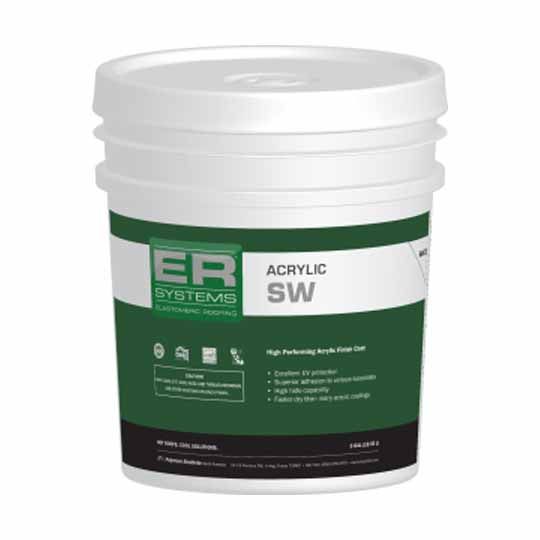 ER Systems Acrylic Sw Elastomeric Roof Coating - 5 Gallon Pail — ERSESWEACW5G