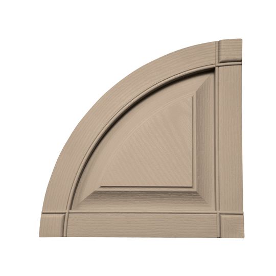 Mid-America Raised Panel Quarter Round Arch Top for Standard Raised Panel Shutters — MABATP14WK
