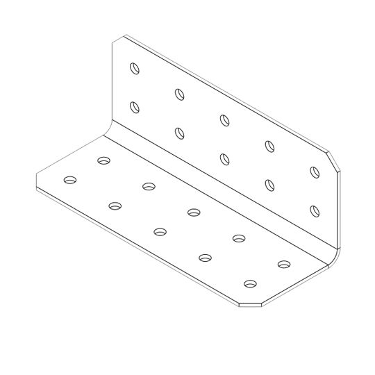 Simpson Strong-Tie 14 Gauge 2" x 2" x 5" Rca Rigid Connector Angle