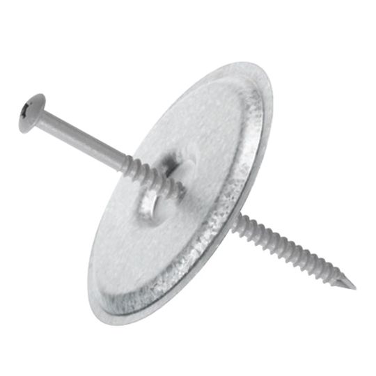 GAF #14 Drill-Tec Heavy Duty Asap Assembled Fasteners and 3" Metal Plates — GAFCRHD9PLL3S