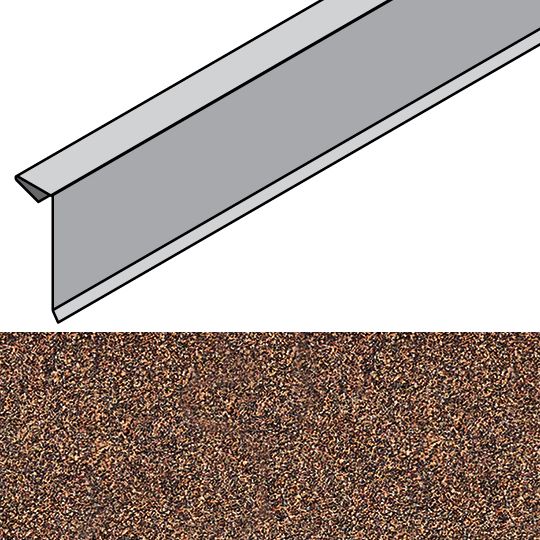 Unified Steel 1-1/2" x 4-1/4" x 79" Rake Cover — BORRCOV79BC