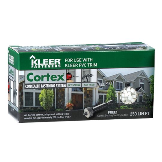 Kleer Smooth Cortex Fasteners - 250 Lin. Ft. Box