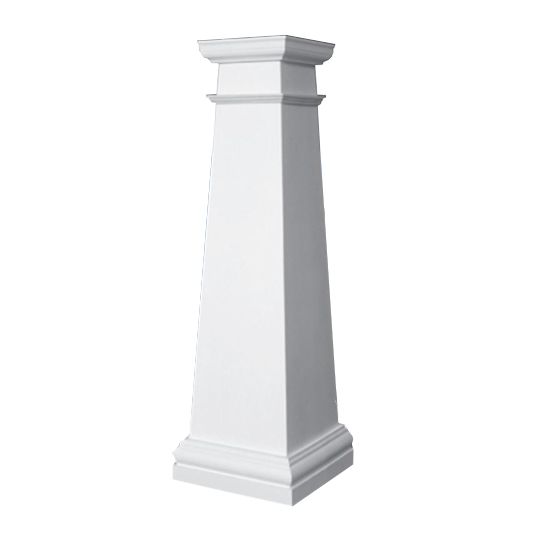 HB&G Building Products (46358) 10" x 5-1/2" x 5-1/2' PermaCast Craftsman Column with Tuscan Cap & Base