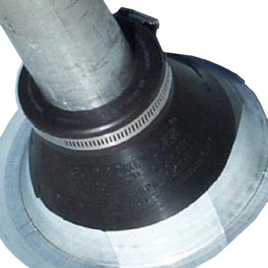 Dimensional Metals 2" - 3" Roof Vent Boot Squirrel Guard — Roofing Accessories — DMERVBSG23BL