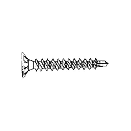 Steel & Wire 1-5/8" Phillips Bugle Head Self-Drilling Cement Board Screws - 5 Lb. Box