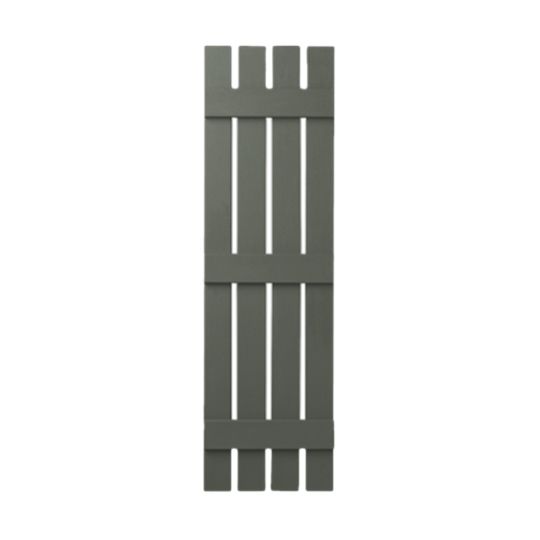 Mastic 16" x 51" Board & Batten Standard 4-Board Shutters - Open Style — ACOVIN4O165193