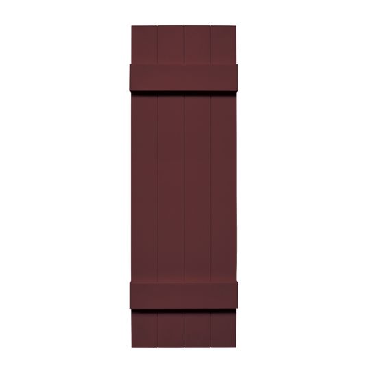 TRI-BUILT Standard Board-N-Batten 4-Board Joined Shutters (Pair) — TRI031471167