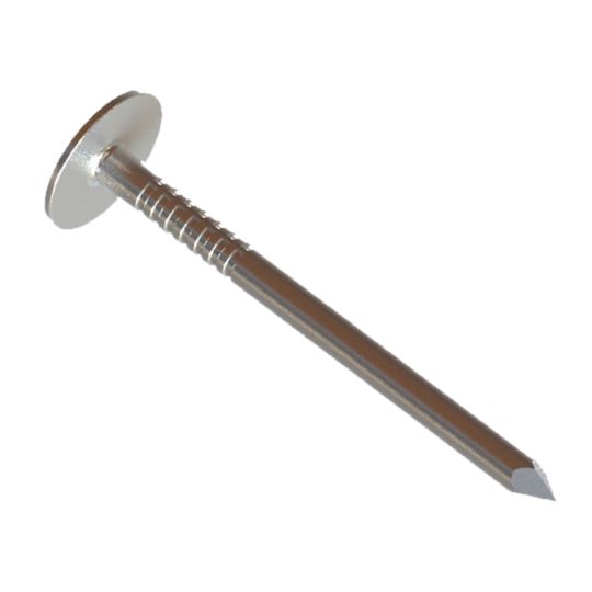 Clendenin Bros 1-1/4" Stainless Steel Smooth Shank Roofing Nails - 5 Lb. Box