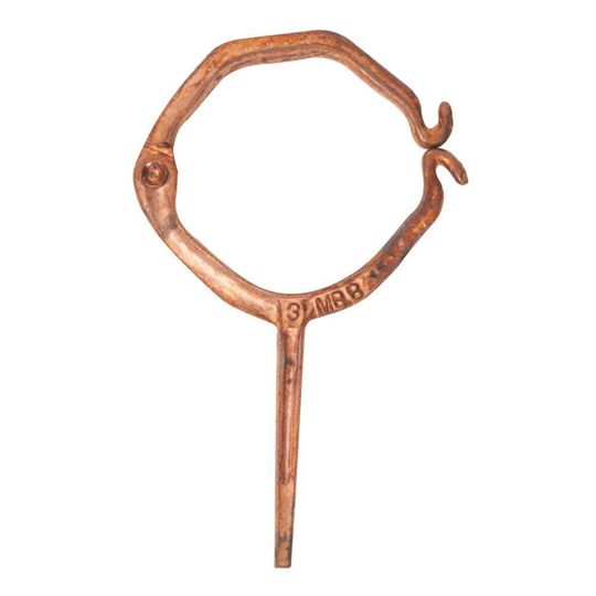 Berger Building Products 3" Round Corrugated Coppered Hinged Downspout Hook