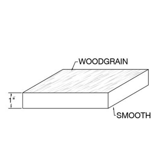 Ply Gem 5/4" x 16" x 18' BuildReady PVC Trim Board with Sealed Edges & Film - Woodgrain/Smooth