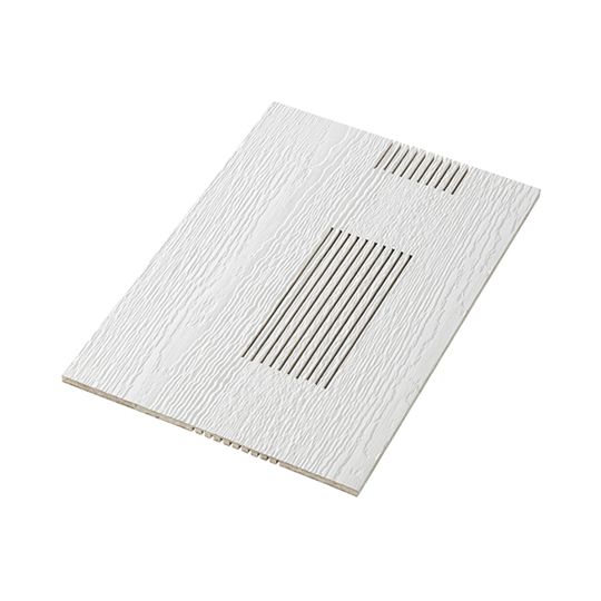 Wausau Supply 3/8" x 12" x 16' Diamond Kote Vented Soffit - Woodgrain Texture — WSUDK1216VSWHT
