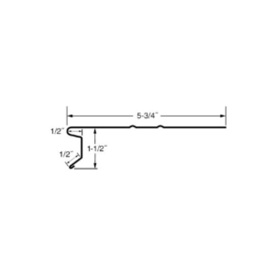 Alsco Metals 1-1/2" x 5-3/4" D-Style Drip Edge — Flashings — AMCRRMF8280