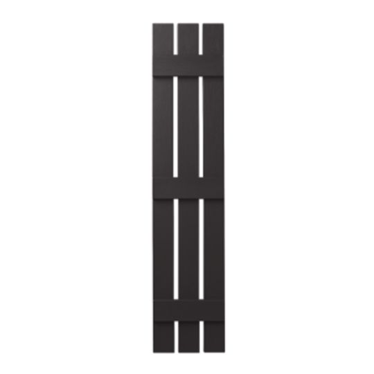 Mastic 12" x 47" Board & Batten Standard 3-Board Shutters - Open Style — ACOVIN3O1247IJ